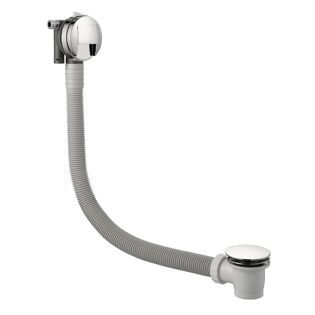 JTP Slimline 600mm Overflow Filler & Click Clack Waste Cut Out